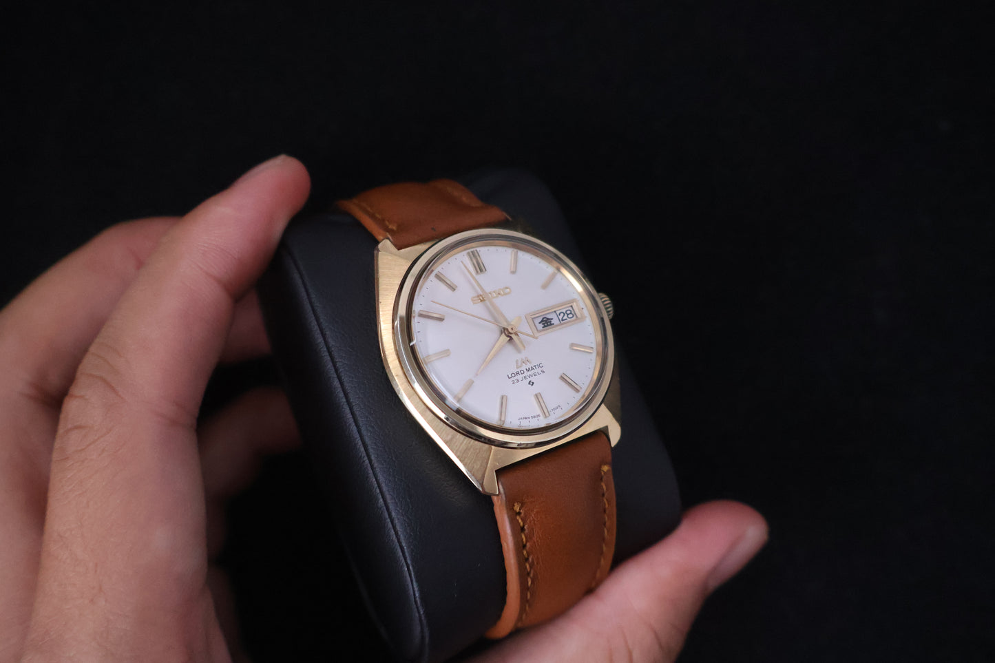 (SERVICED) Rare Vintage 1970s Seiko Lord Matic LM SGP 23 Jewels 5606-7000