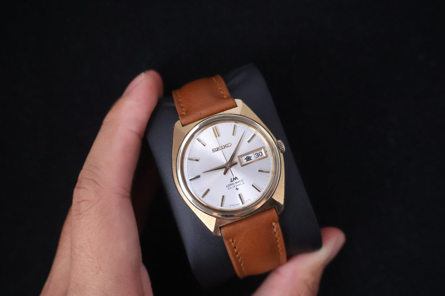 (SERVICED) Rare Vintage 1970s Seiko Lord Matic LM SGP 23 Jewels 5606-7000