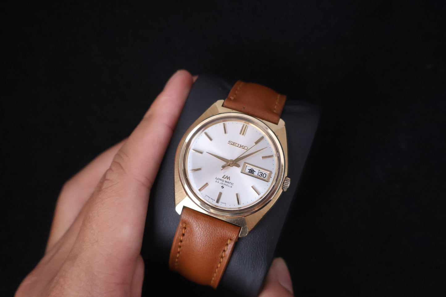 (SERVICED) Rare Vintage 1970s Seiko Lord Matic LM SGP 23 Jewels 5606-7000