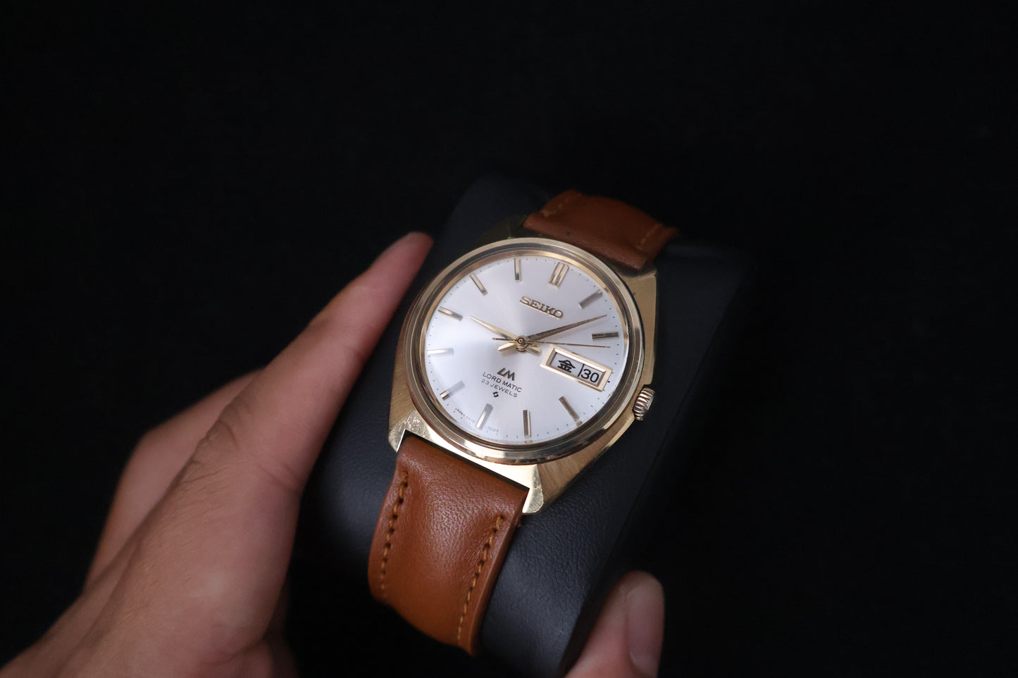 (SERVICED) Rare Vintage 1970s Seiko Lord Matic LM SGP 23 Jewels 5606-7000