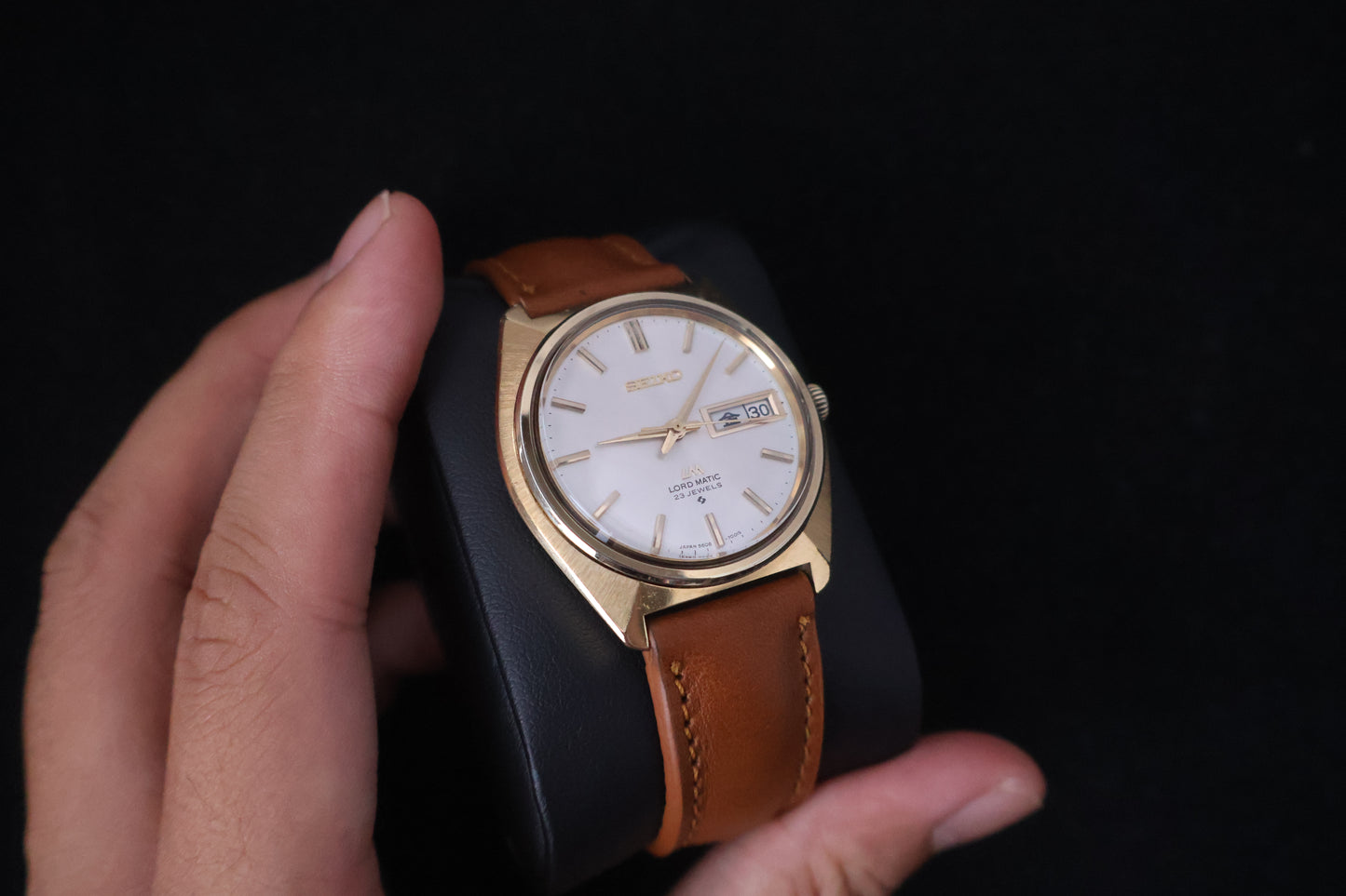 (SERVICED) Rare Vintage 1970s Seiko Lord Matic LM SGP 23 Jewels 5606-7000