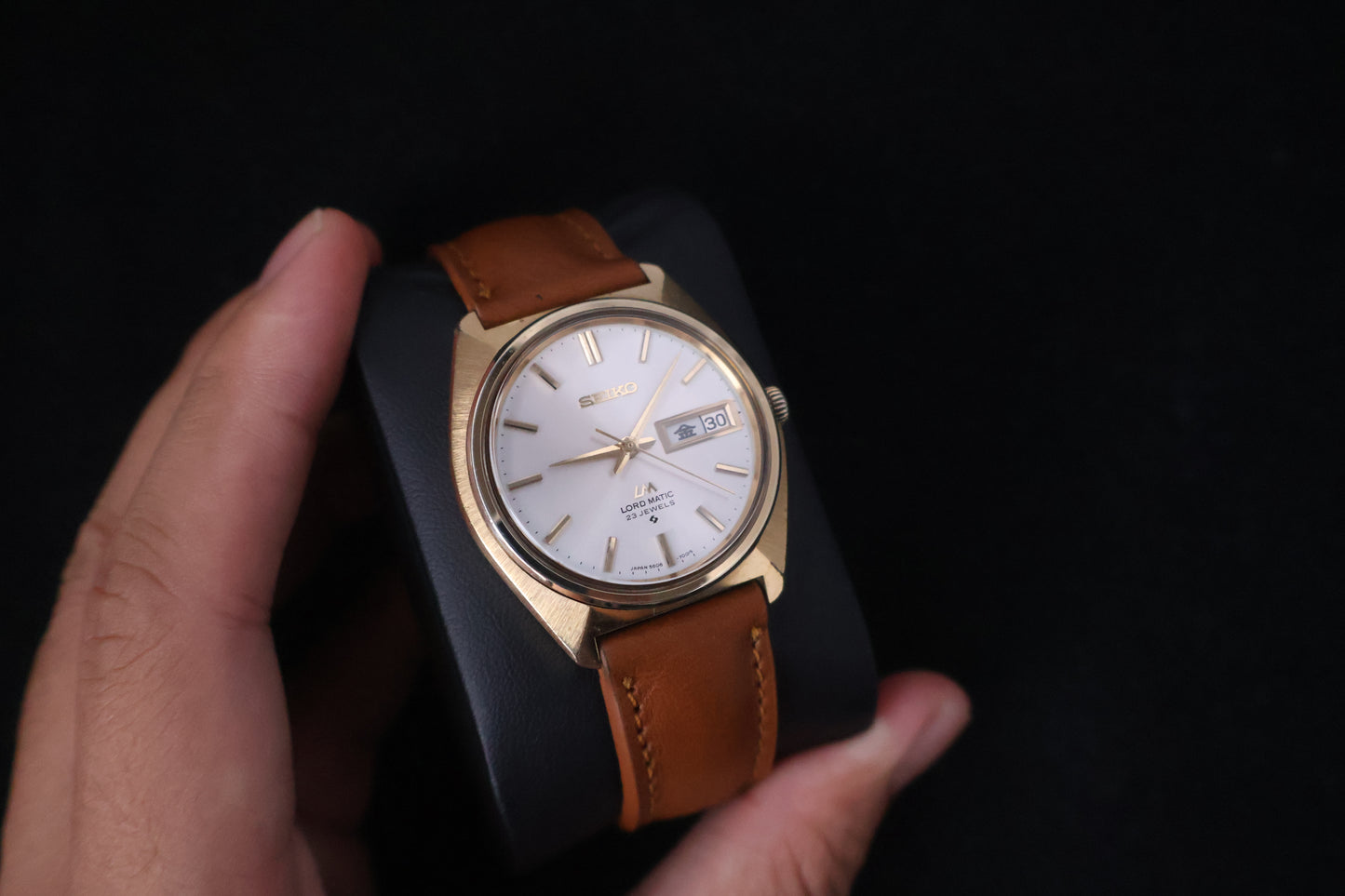 (SERVICED) Rare Vintage 1970s Seiko Lord Matic LM SGP 23 Jewels 5606-7000