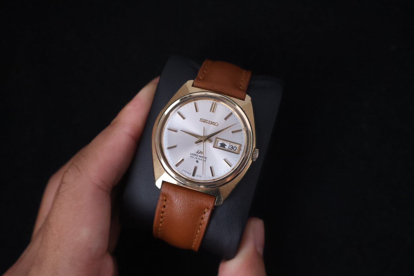 (SERVICED) Rare Vintage 1970s Seiko Lord Matic LM SGP 23 Jewels 5606-7000