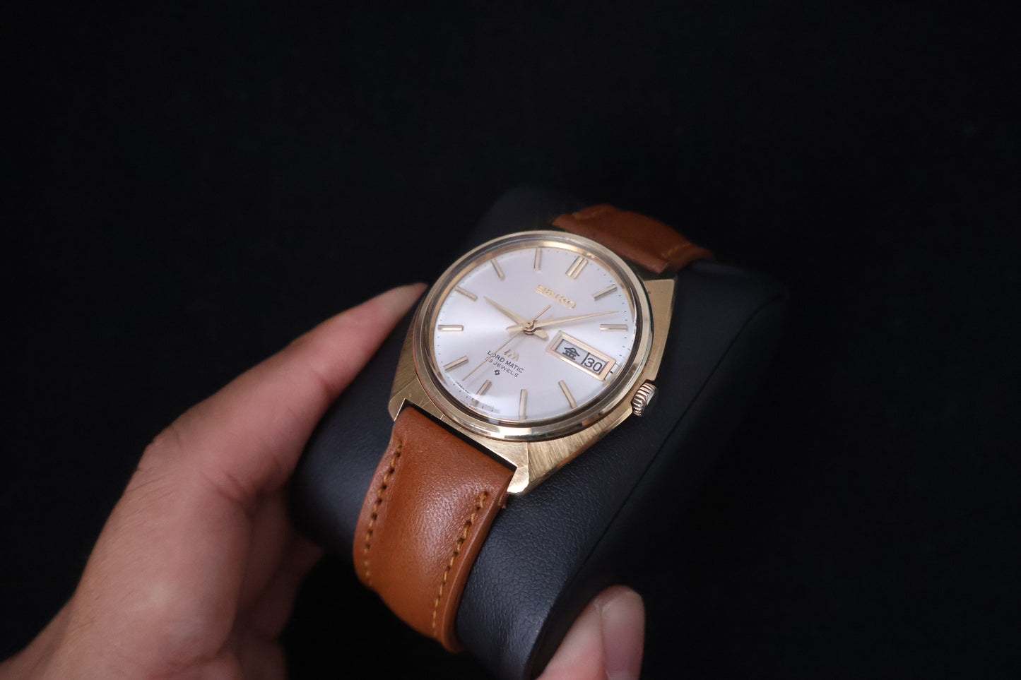 (SERVICED) Rare Vintage 1970s Seiko Lord Matic LM SGP 23 Jewels 5606-7000