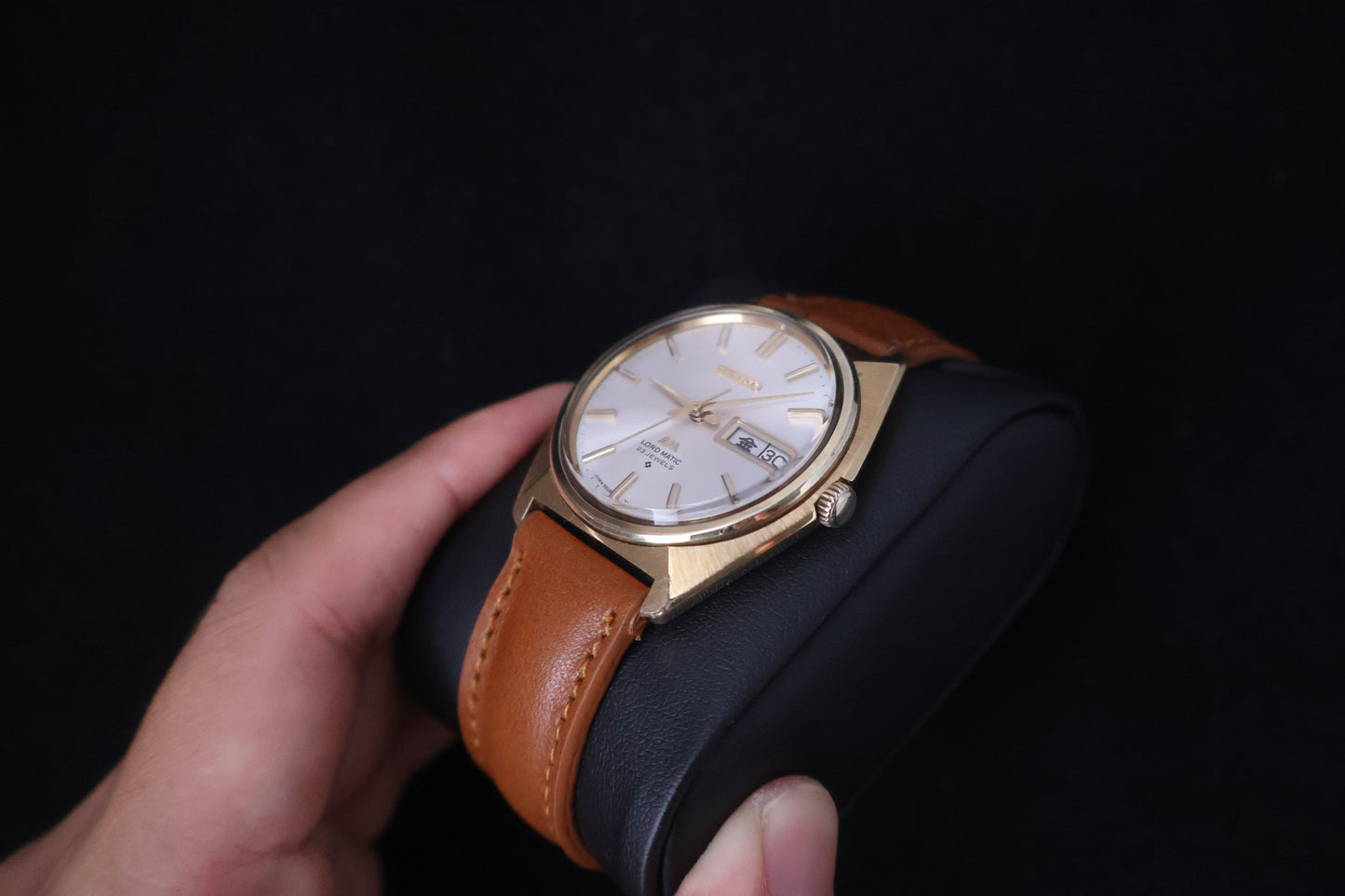 (SERVICED) Rare Vintage 1970s Seiko Lord Matic LM SGP 23 Jewels 5606-7000