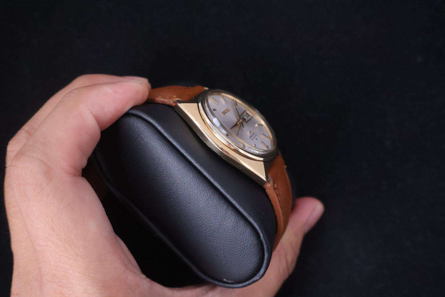(SERVICED) Rare Vintage 1970s Seiko Lord Matic LM SGP 23 Jewels 5606-7000