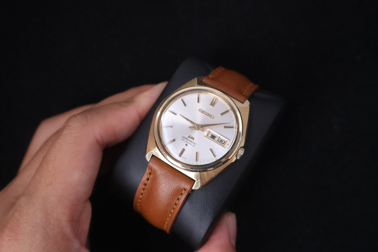 (SERVICED) Rare Vintage 1970s Seiko Lord Matic LM SGP 23 Jewels 5606-7000