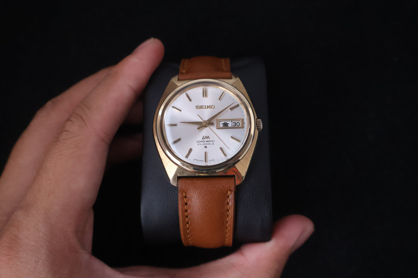 (SERVICED) Rare Vintage 1970s Seiko Lord Matic LM SGP 23 Jewels 5606-7000