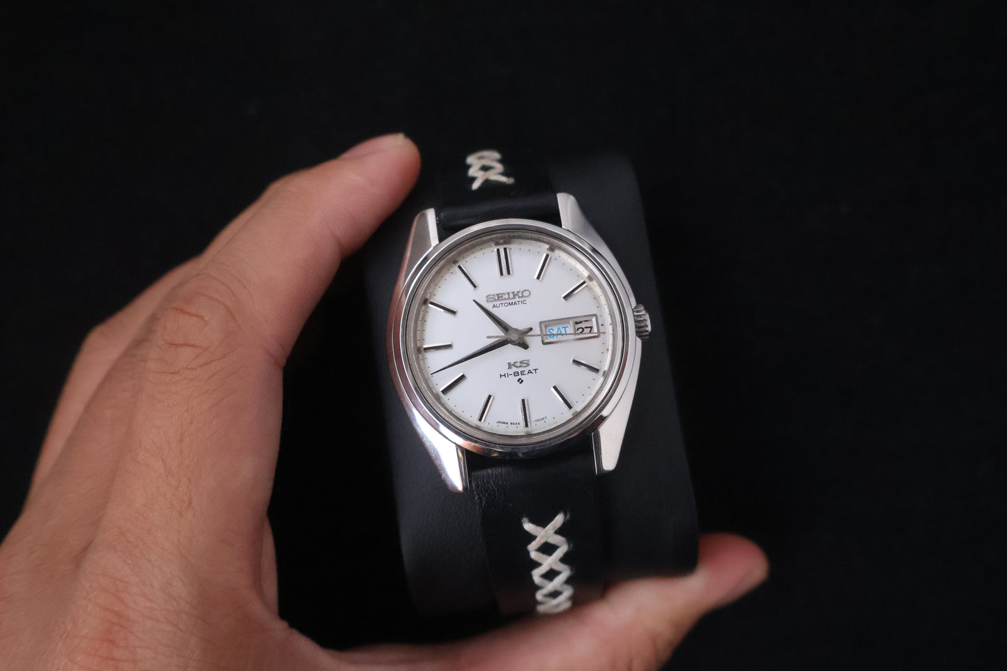 (SERVICED) Rare Vintage 1970 King Seiko KS Hi-Beat Gold Medallion 5626-7000