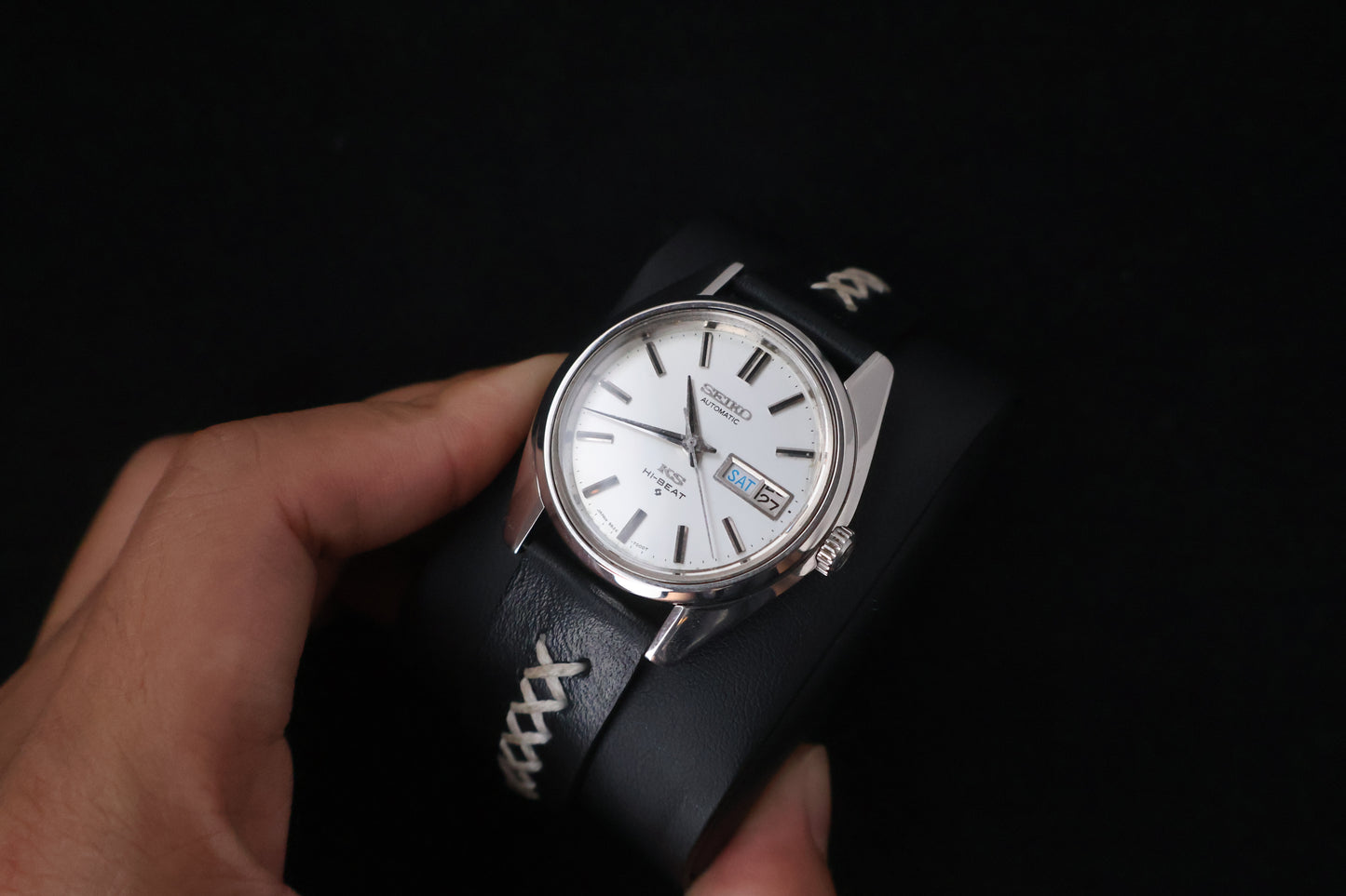 (SERVICED) Rare Vintage 1970 King Seiko KS Hi-Beat Gold Medallion 5626-7000