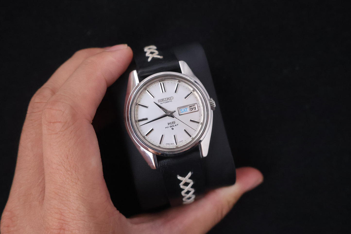 (SERVICED) Rare Vintage 1970 King Seiko KS Hi-Beat Gold Medallion 5626-7000