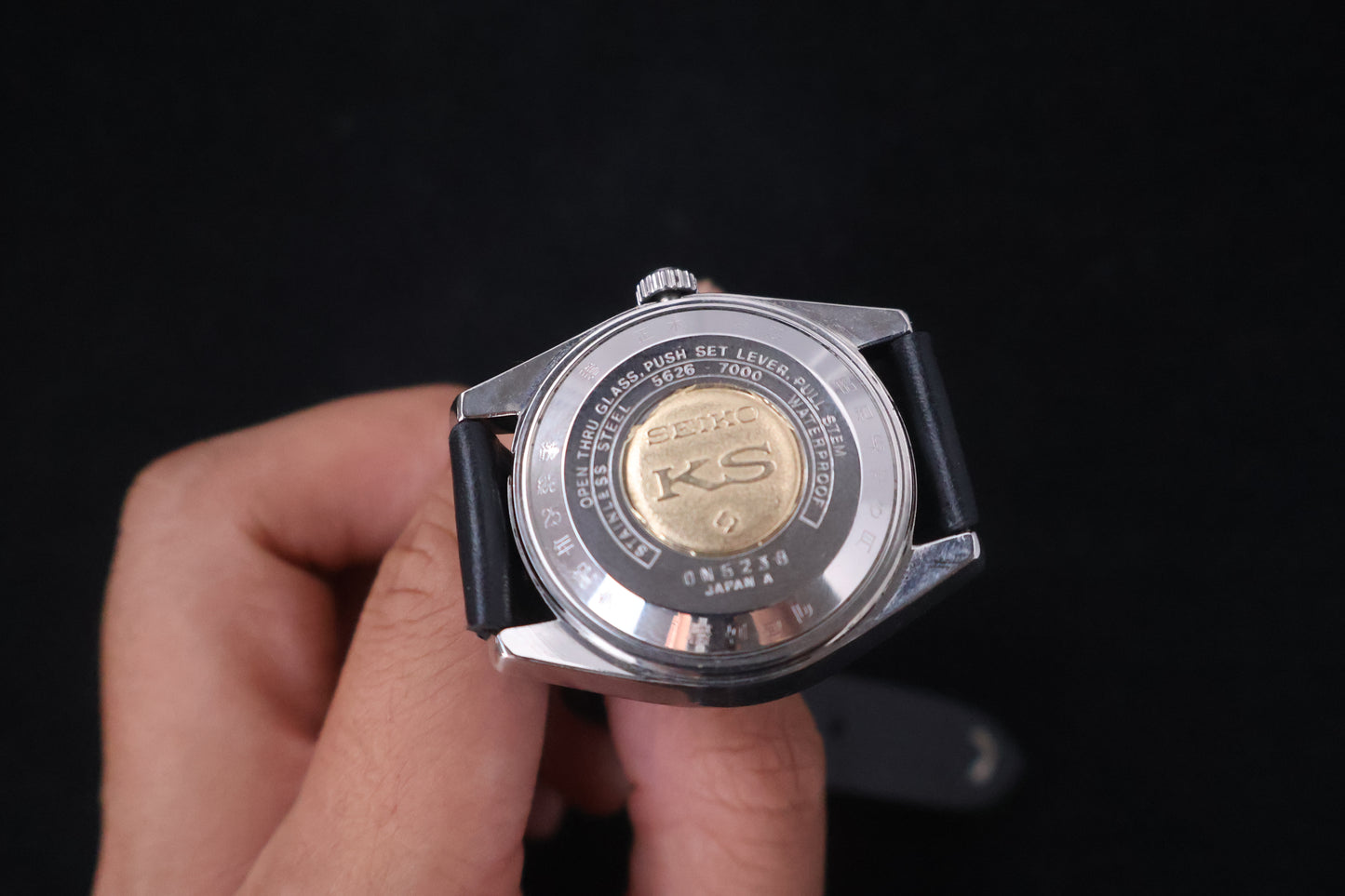 (SERVICED) Rare Vintage 1970 King Seiko KS Hi-Beat Gold Medallion 5626-7000