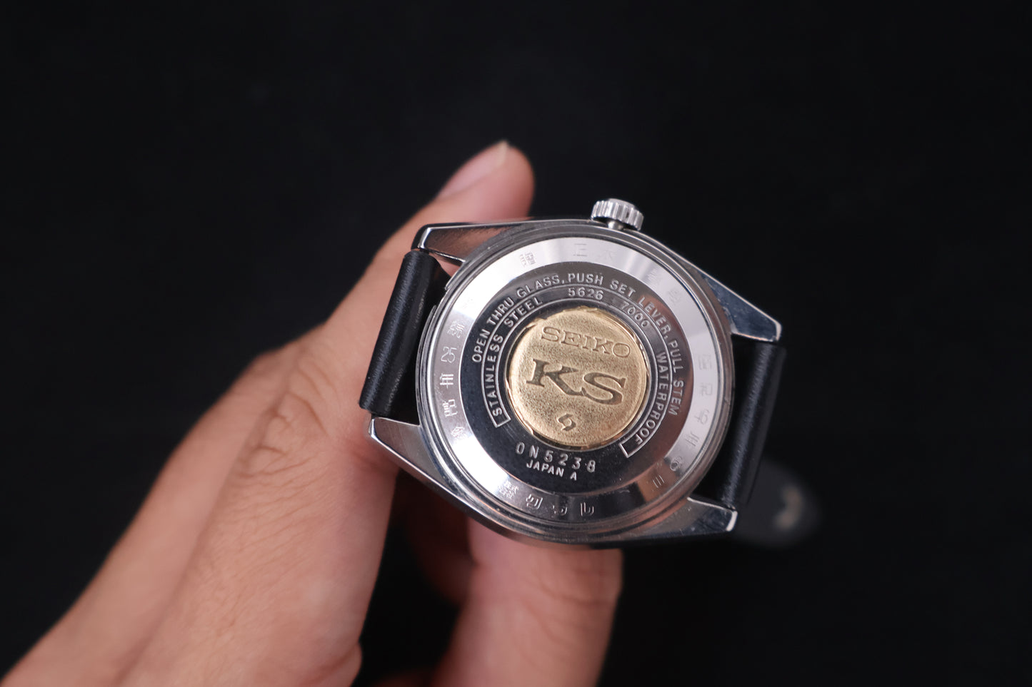 (SERVICED) Rare Vintage 1970 King Seiko KS Hi-Beat Gold Medallion 5626-7000