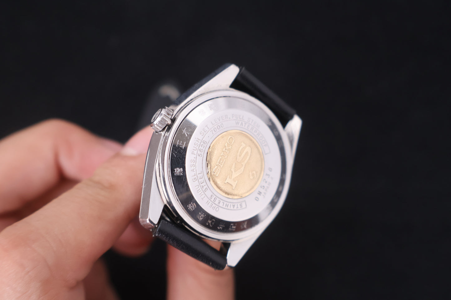 (SERVICED) Rare Vintage 1970 King Seiko KS Hi-Beat Gold Medallion 5626-7000