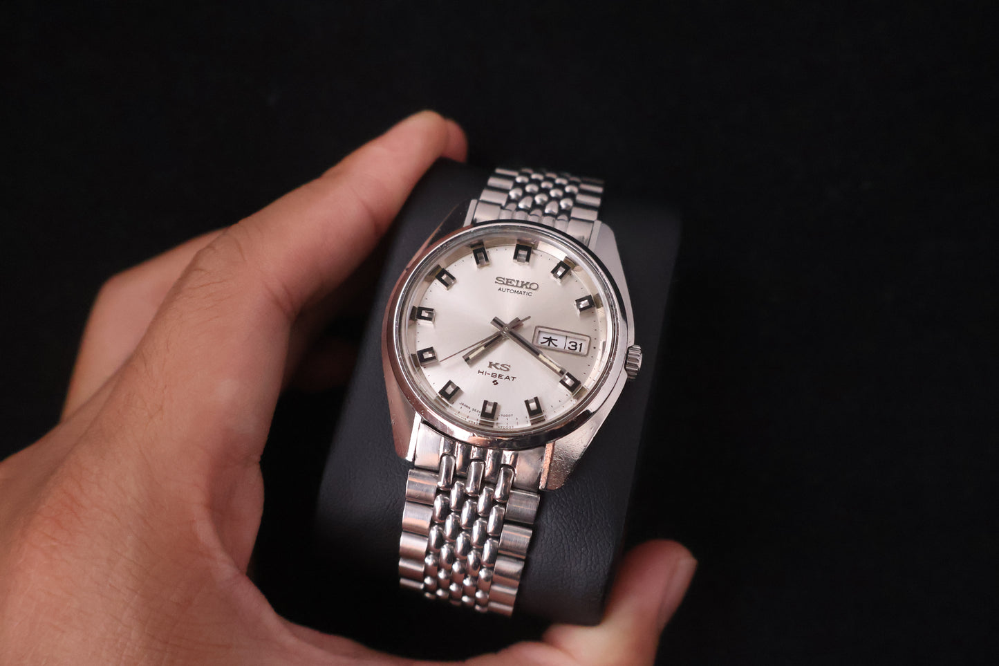 (SERVICED) Rare Vintage 1969 King Seiko KS Hi-Beat Gold Medallion 25 Jewels 5626-7000