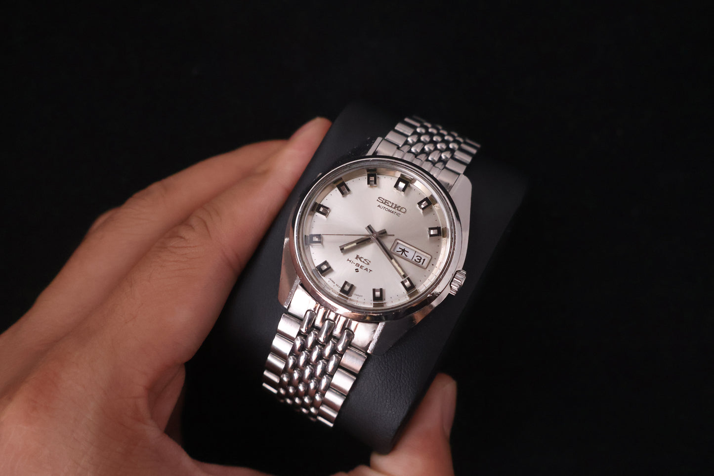(SERVICED) Rare Vintage 1969 King Seiko KS Hi-Beat Gold Medallion 25 Jewels 5626-7000