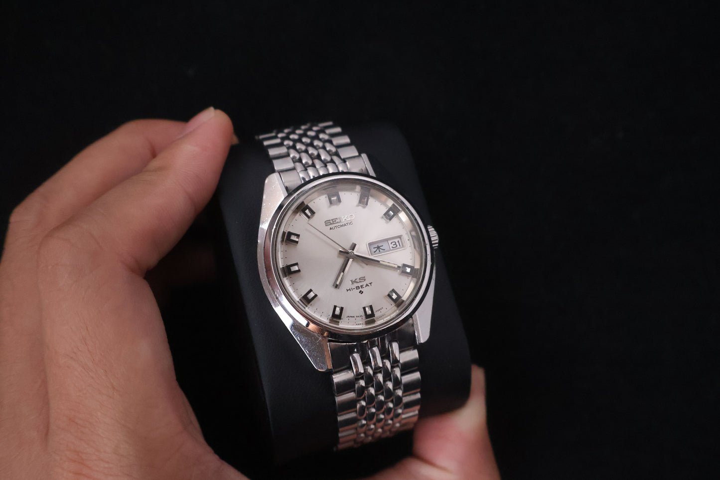 (SERVICED) Rare Vintage 1969 King Seiko KS Hi-Beat Gold Medallion 25 Jewels 5626-7000