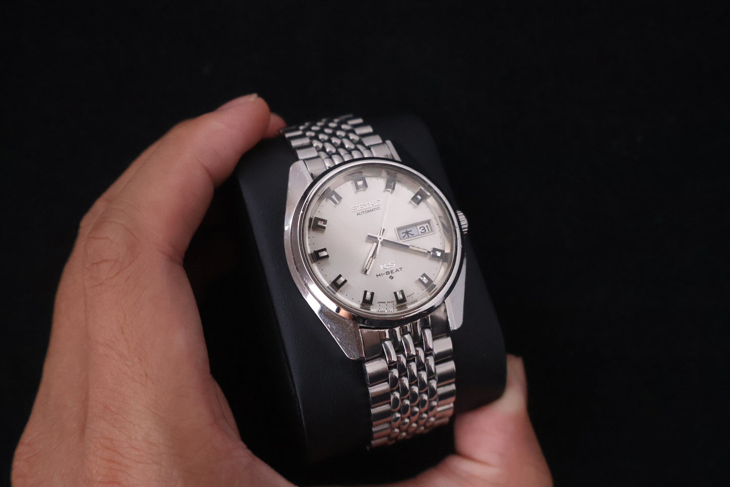 (SERVICED) Rare Vintage 1969 King Seiko KS Hi-Beat Gold Medallion 25 Jewels 5626-7000