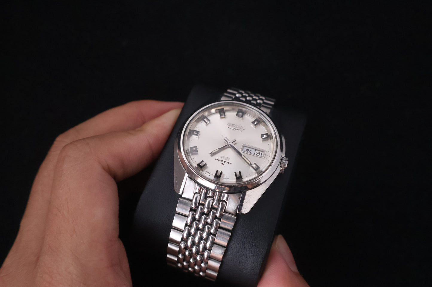 (SERVICED) Rare Vintage 1969 King Seiko KS Hi-Beat Gold Medallion 25 Jewels 5626-7000