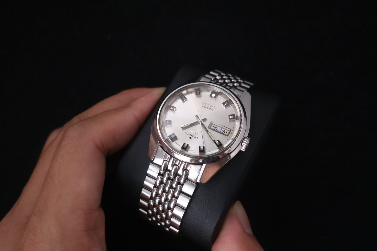(SERVICED) Rare Vintage 1969 King Seiko KS Hi-Beat Gold Medallion 25 Jewels 5626-7000