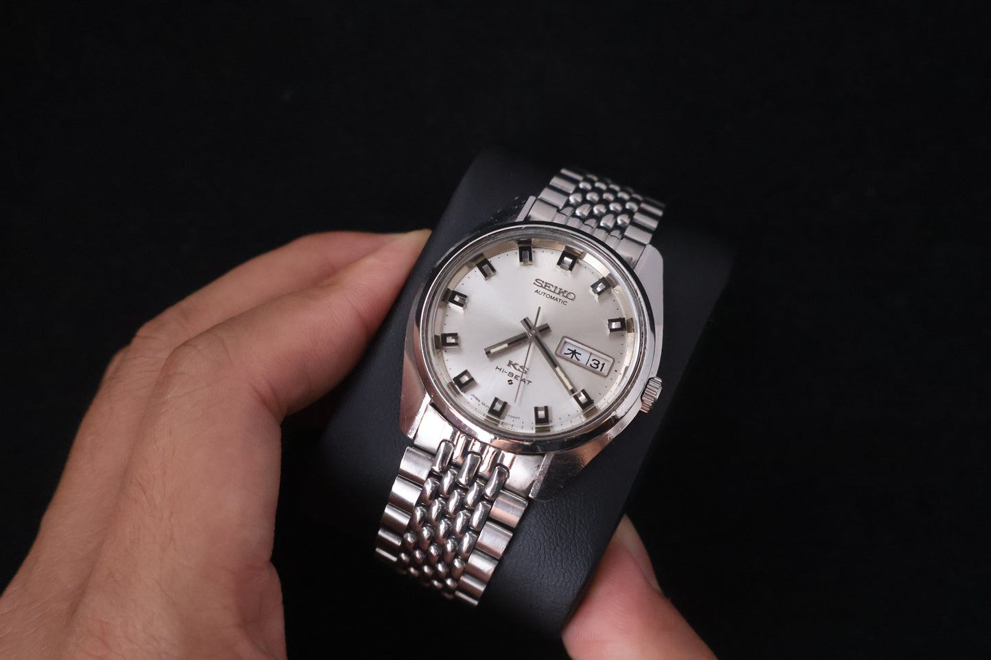 (SERVICED) Rare Vintage 1969 King Seiko KS Hi-Beat Gold Medallion 25 Jewels 5626-7000
