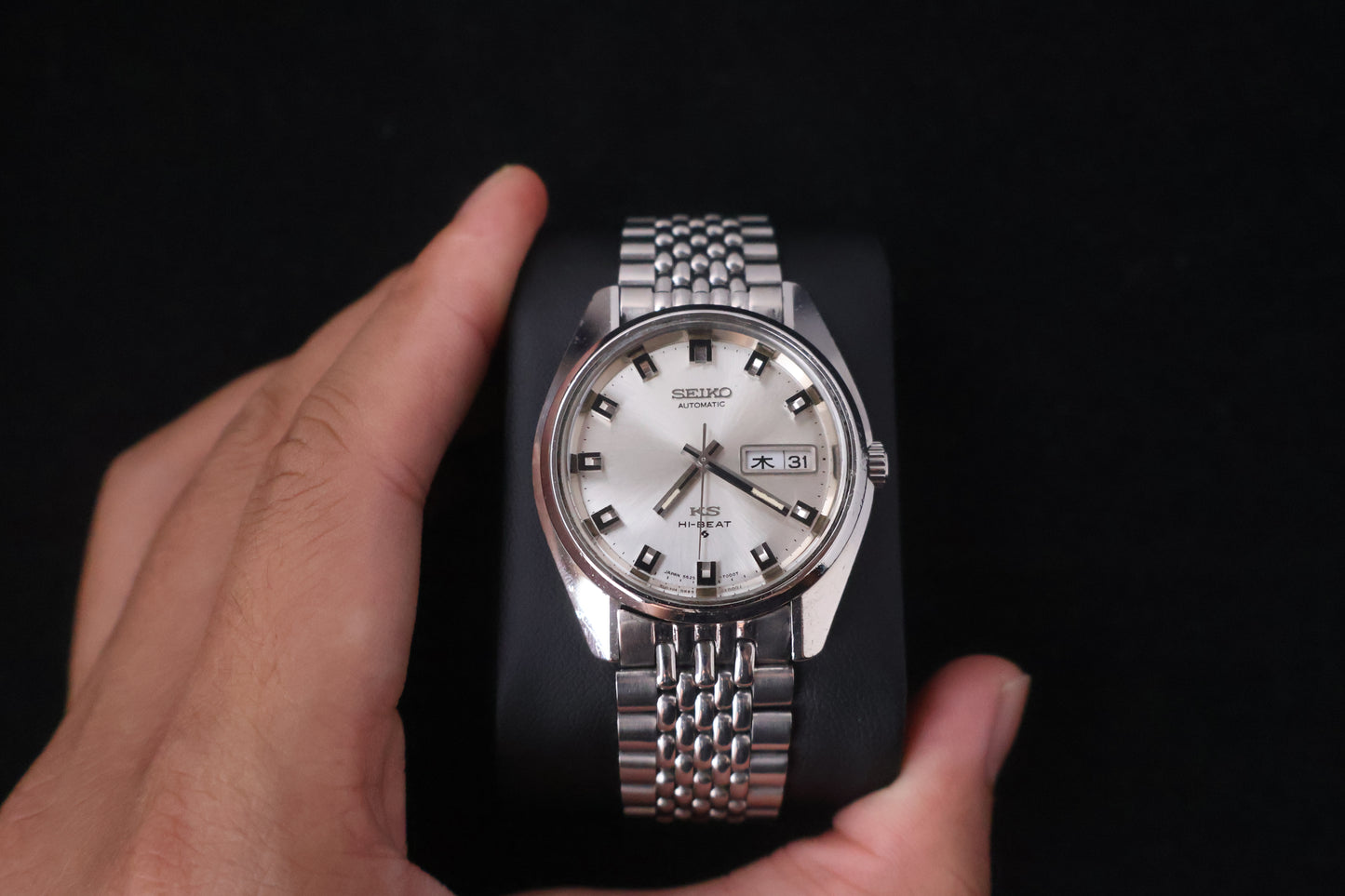 (SERVICED) Rare Vintage 1969 King Seiko KS Hi-Beat Gold Medallion 25 Jewels 5626-7000