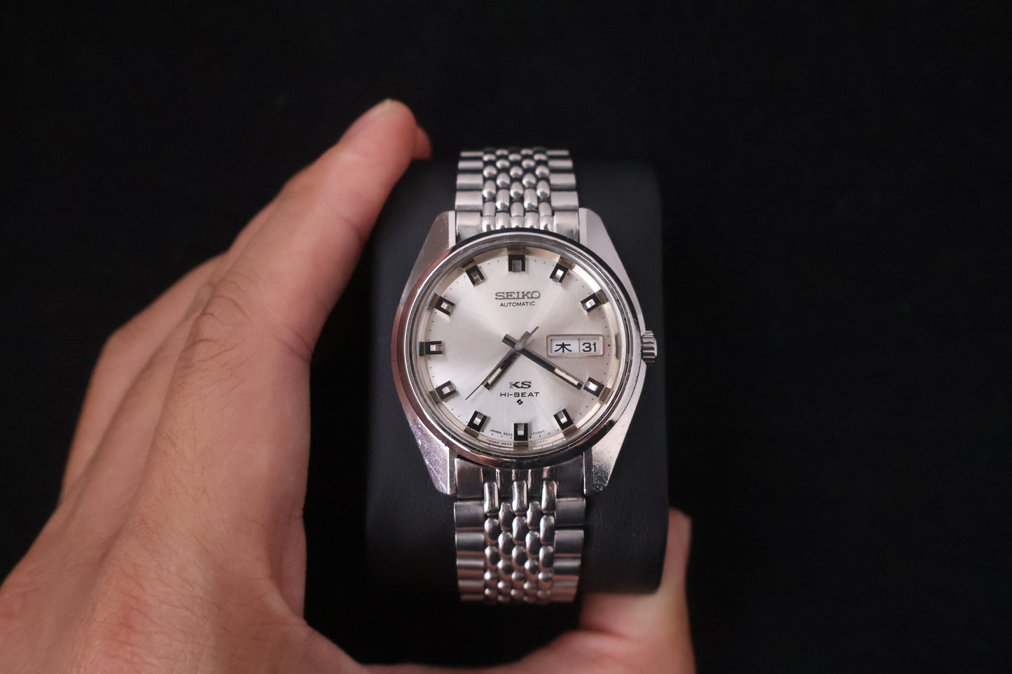 (SERVICED) Rare Vintage 1969 King Seiko KS Hi-Beat Gold Medallion 25 Jewels 5626-7000