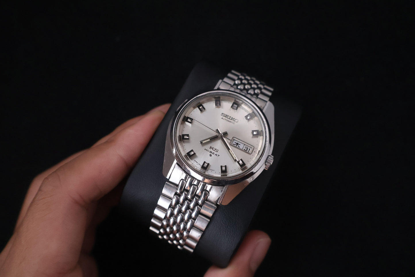(SERVICED) Rare Vintage 1969 King Seiko KS Hi-Beat Gold Medallion 25 Jewels 5626-7000
