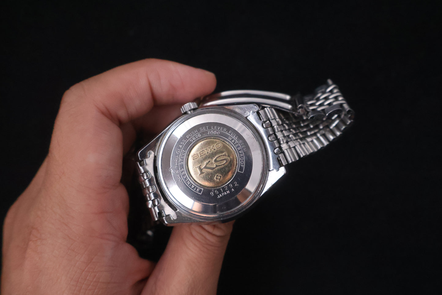 (SERVICED) Rare Vintage 1969 King Seiko KS Hi-Beat Gold Medallion 25 Jewels 5626-7000