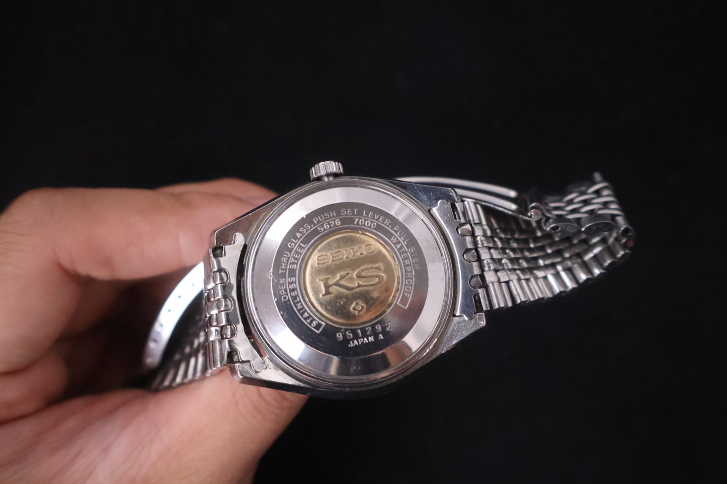 (SERVICED) Rare Vintage 1969 King Seiko KS Hi-Beat Gold Medallion 25 Jewels 5626-7000