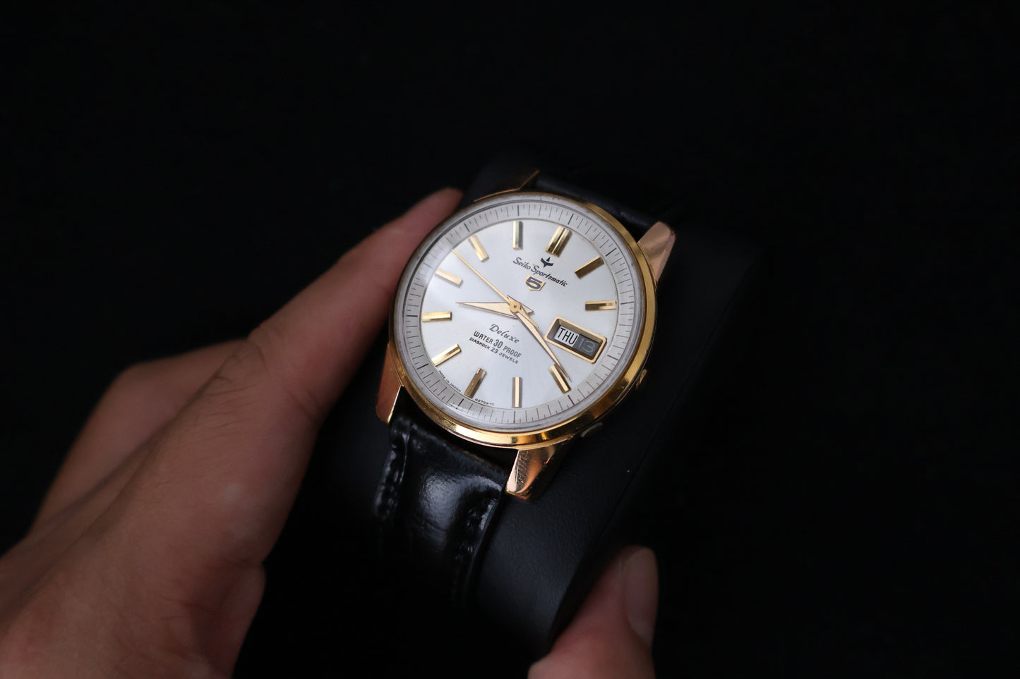 (SERVICED) Rare Vintage 1964 Seiko Sportsmatic 5 Deluxe 23 Jewels - Cal. 7606