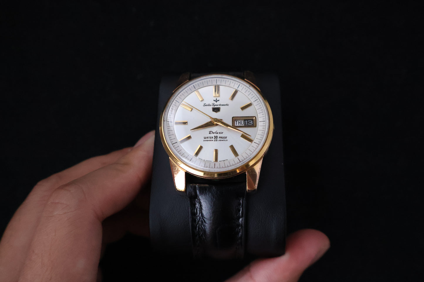 (SERVICED) Rare Vintage 1964 Seiko Sportsmatic 5 Deluxe 23 Jewels - Cal. 7606