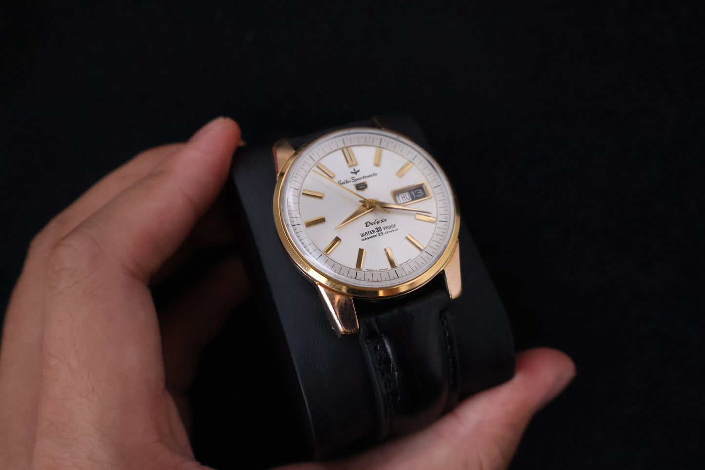 (SERVICED) Rare Vintage 1964 Seiko Sportsmatic 5 Deluxe 23 Jewels - Cal. 7606