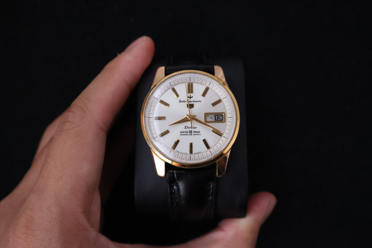 (SERVICED) Rare Vintage 1964 Seiko Sportsmatic 5 Deluxe 23 Jewels - Cal. 7606