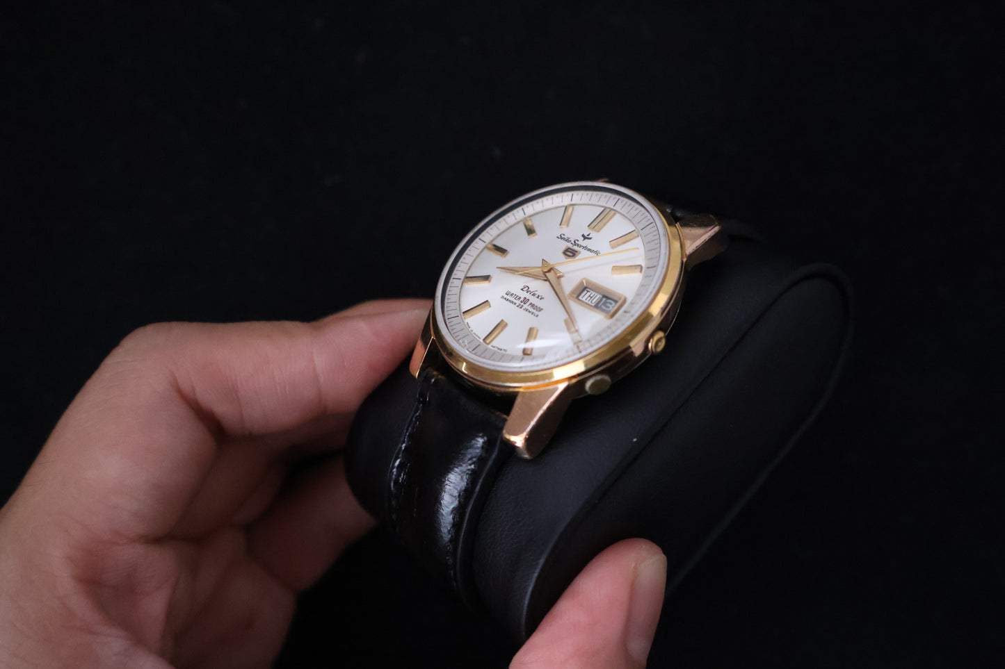 (SERVICED) Rare Vintage 1964 Seiko Sportsmatic 5 Deluxe 23 Jewels - Cal. 7606