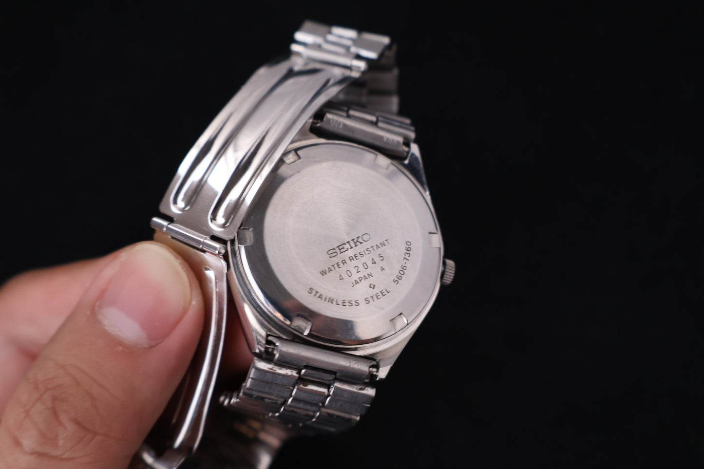 (SERVICED) Rare Vintage 1974 Seiko Lord Matic Emerald Faceted 23 Jewels 5606-7360