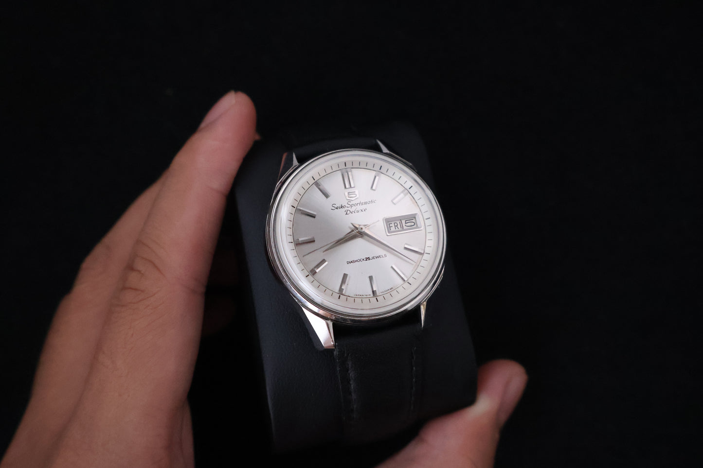 (SERVICED) Rare Vintage 1965 Seiko 5 Sportsmatic Deluxe 25 Jewels 7619-7050