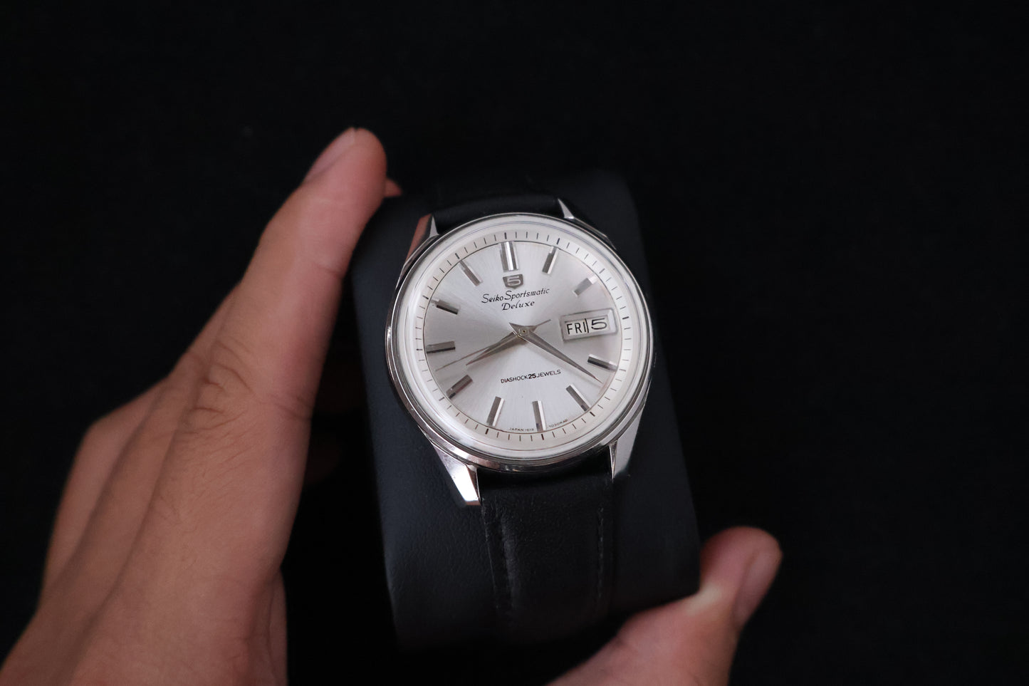 (SERVICED) Rare Vintage 1965 Seiko 5 Sportsmatic Deluxe 25 Jewels 7619-7050