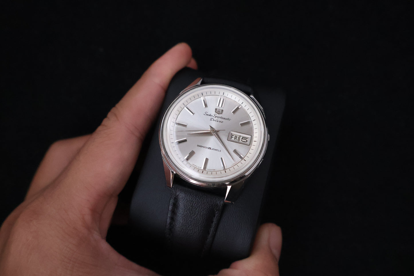 (SERVICED) Rare Vintage 1965 Seiko 5 Sportsmatic Deluxe 25 Jewels 7619-7050