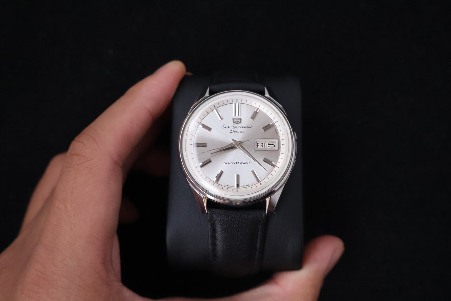 (SERVICED) Rare Vintage 1965 Seiko 5 Sportsmatic Deluxe 25 Jewels 7619-7050