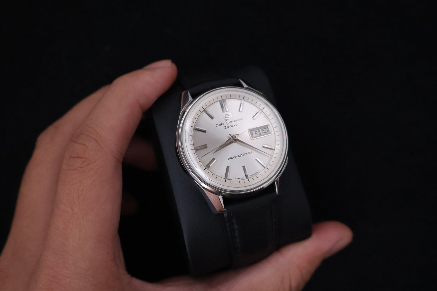 (SERVICED) Rare Vintage 1965 Seiko 5 Sportsmatic Deluxe 25 Jewels 7619-7050