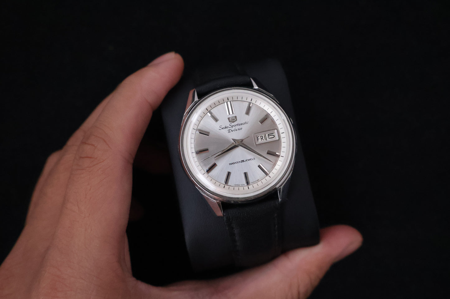 (SERVICED) Rare Vintage 1965 Seiko 5 Sportsmatic Deluxe 25 Jewels 7619-7050