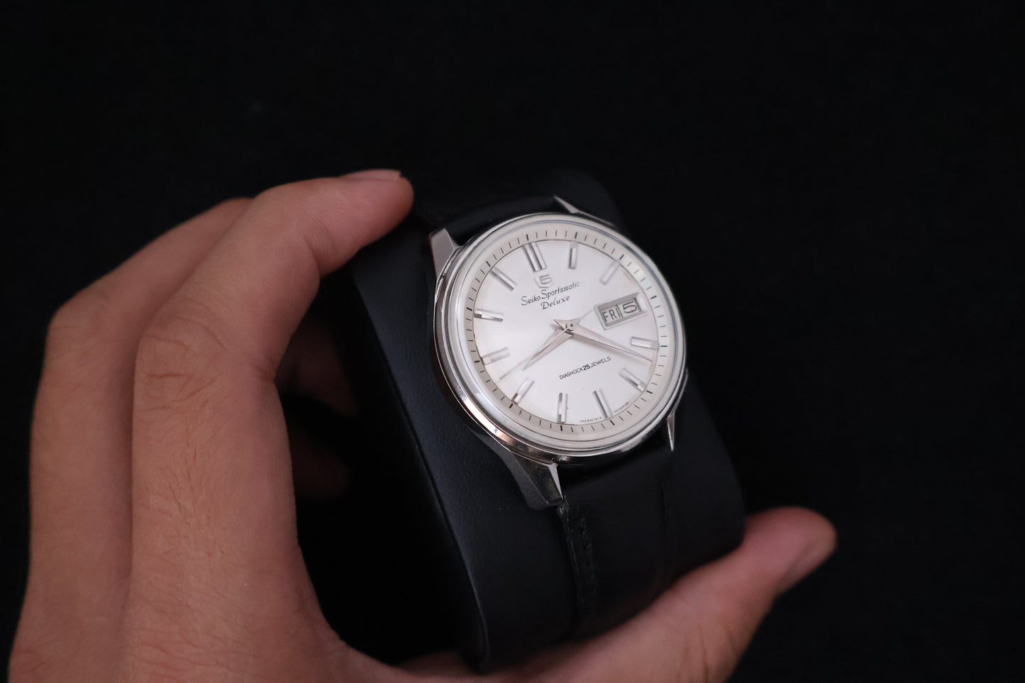 (SERVICED) Rare Vintage 1965 Seiko 5 Sportsmatic Deluxe 25 Jewels 7619-7050