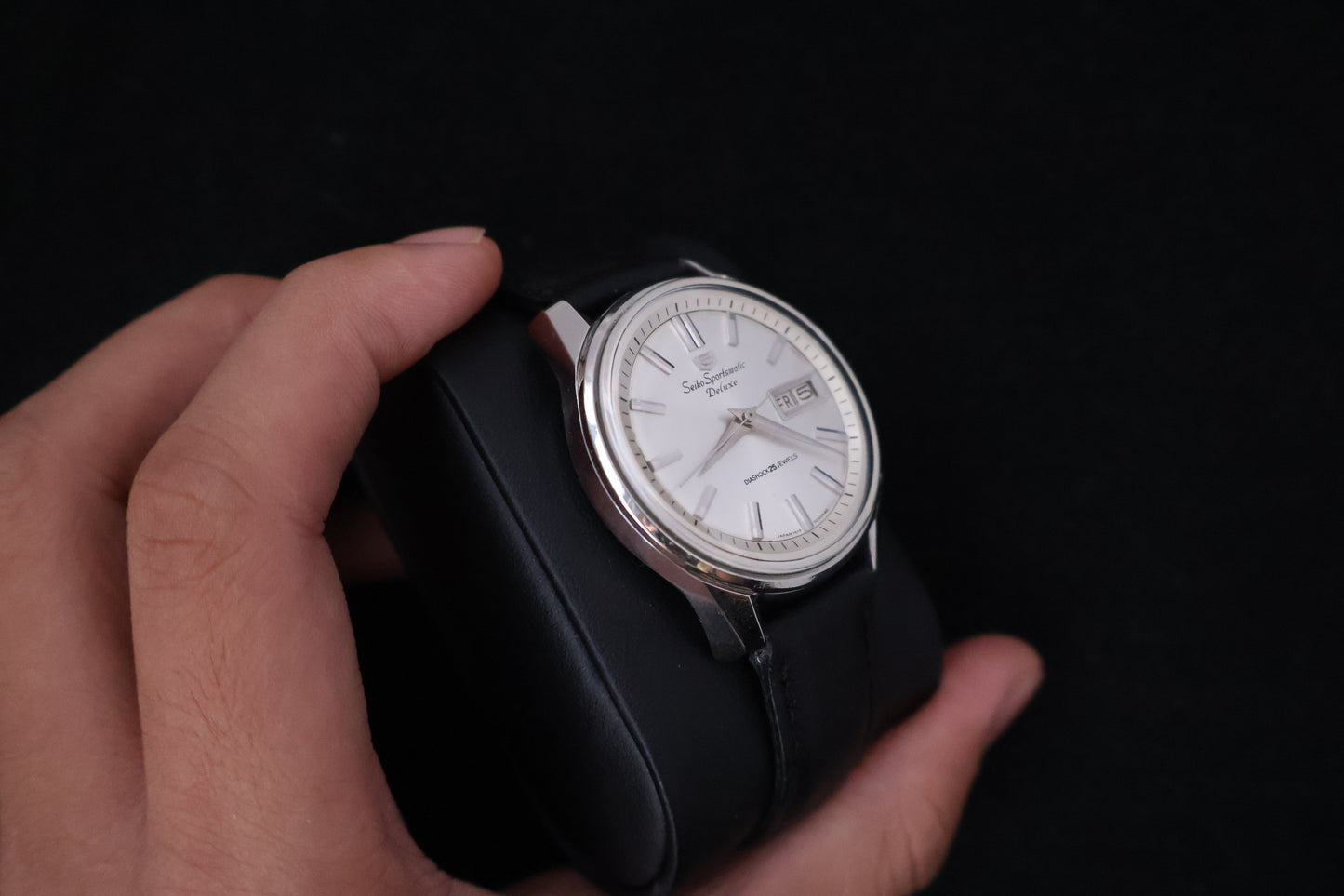 (SERVICED) Rare Vintage 1965 Seiko 5 Sportsmatic Deluxe 25 Jewels 7619-7050