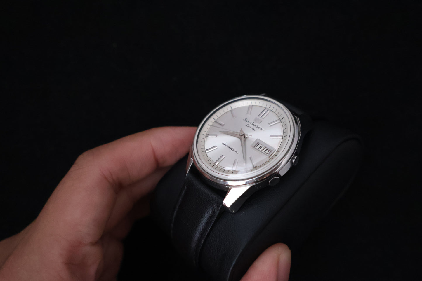 (SERVICED) Rare Vintage 1965 Seiko 5 Sportsmatic Deluxe 25 Jewels 7619-7050
