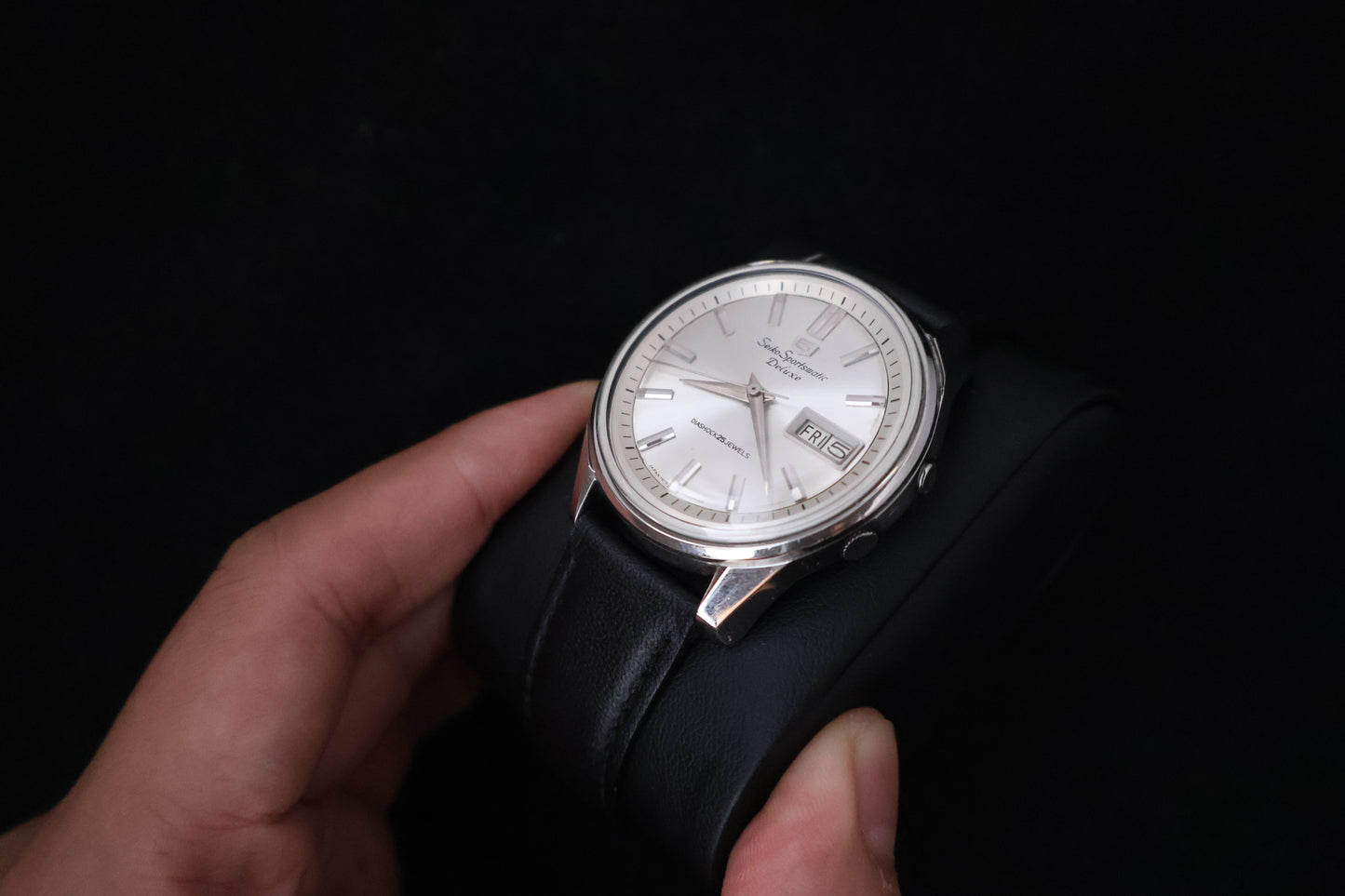 (SERVICED) Rare Vintage 1965 Seiko 5 Sportsmatic Deluxe 25 Jewels 7619-7050