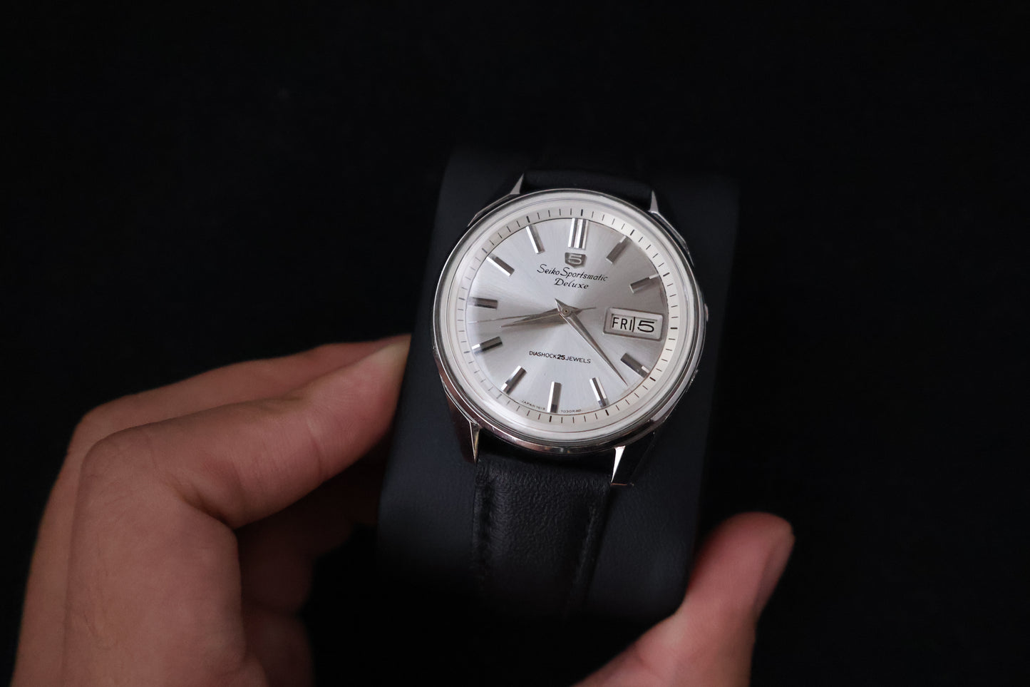 (SERVICED) Rare Vintage 1965 Seiko 5 Sportsmatic Deluxe 25 Jewels 7619-7050