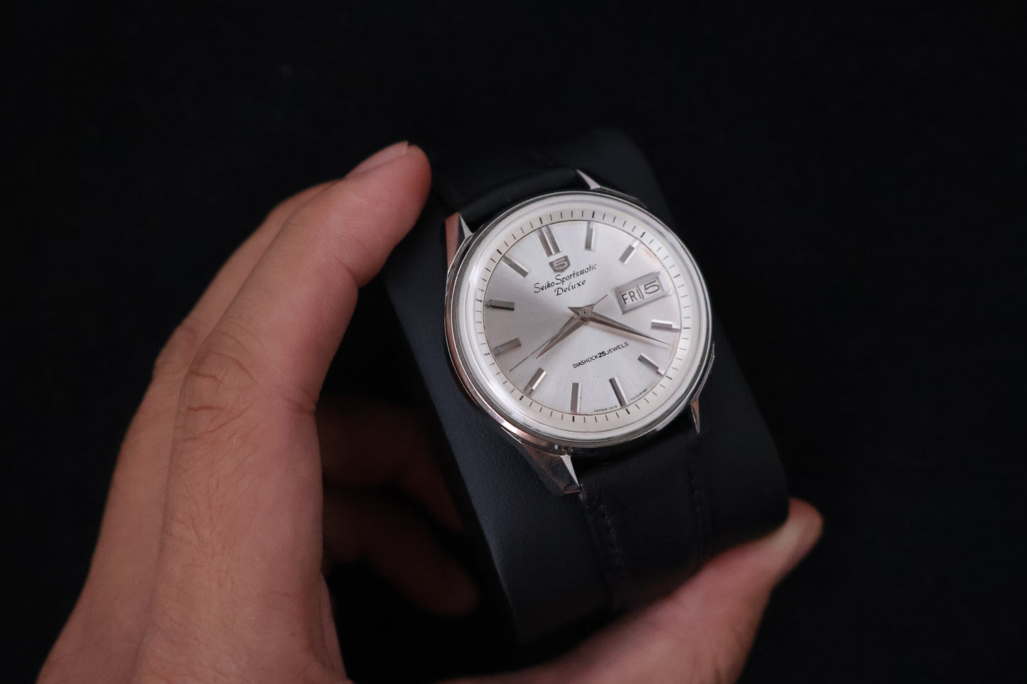 (SERVICED) Rare Vintage 1965 Seiko 5 Sportsmatic Deluxe 25 Jewels 7619-7050