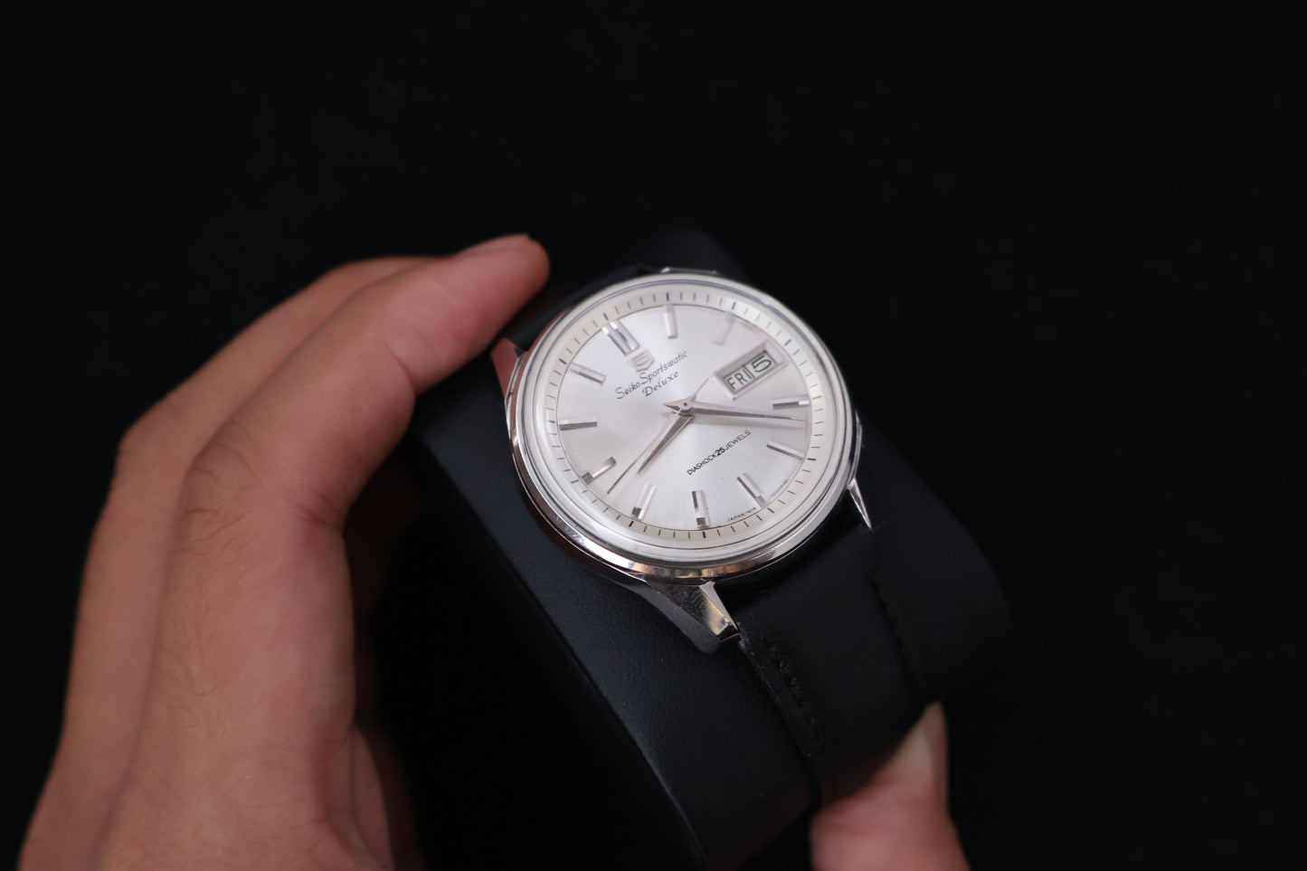 (SERVICED) Rare Vintage 1965 Seiko 5 Sportsmatic Deluxe 25 Jewels 7619-7050