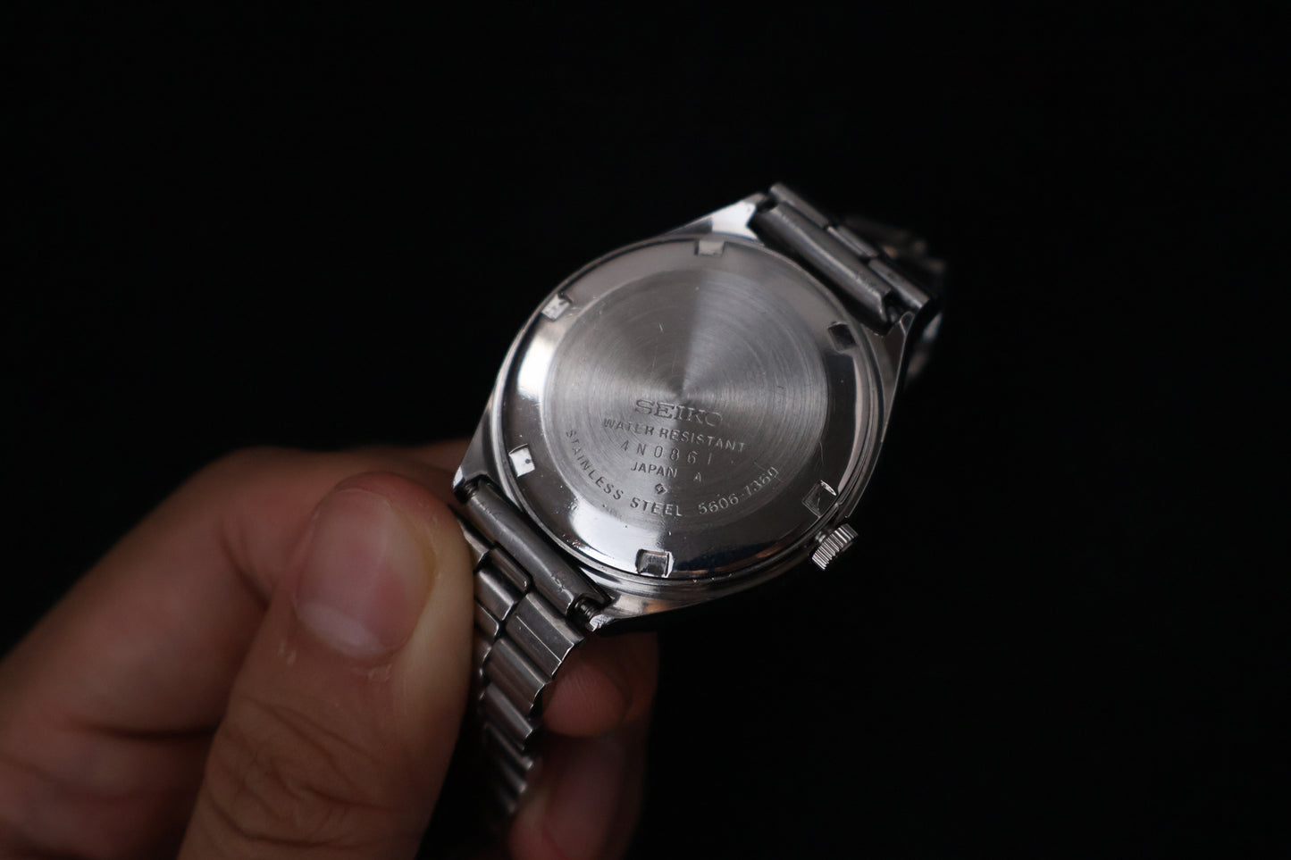 (SERVICED) Rare Vintage 1974 Seiko Lord Matic Emerald Green Faceted 23 Jewels 5606-7360
